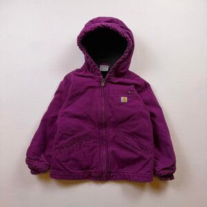 Vintage Toddler Carhartt Hooded Purple Jacket